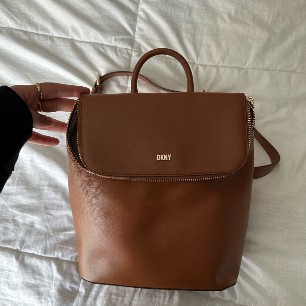DKNY vegan leather backpack